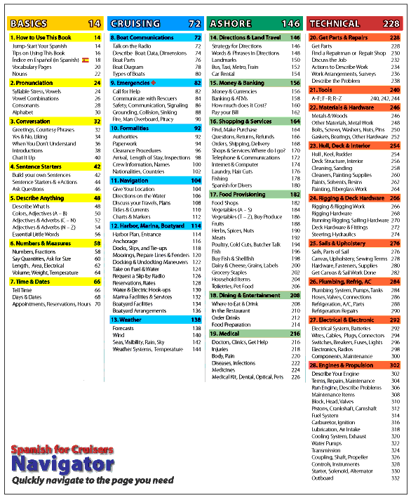 SPANISH FOR CRUISERS "Navigator"